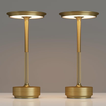 Rynx | Tbbga Gold Rechargeable Wireless Table Lamps - 5000Mah, 3 Color Dimming LED Light For Outdoor/Pat