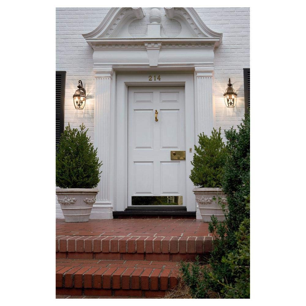 Rynx | Sea Gull Lighting Lancaster Outdoor Wall Lamp, One-Light Silver Brass Fixture