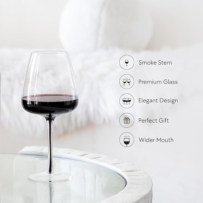 Rynx | Hotel Collection Smoke Style Red Wine Glass | 4 Glasses