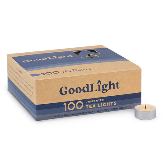 Rynx | Paraffin-free Tealight Candles, Made From Vegan Palm Wax, Clean Burning And Completely Natural Tealight Candles, 4-hour Burn Time (100 Unscented Tealights)