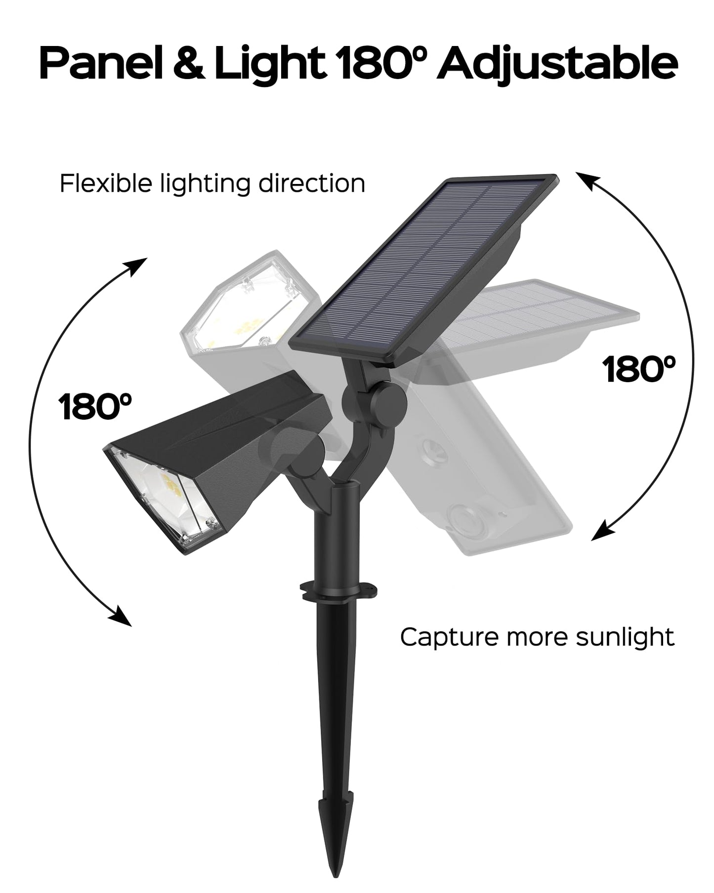 Rynx | 7 Pack Solar Spot Light, 4 Modes, 26 Led, Adjustable, Waterproof, Warm/Cool White