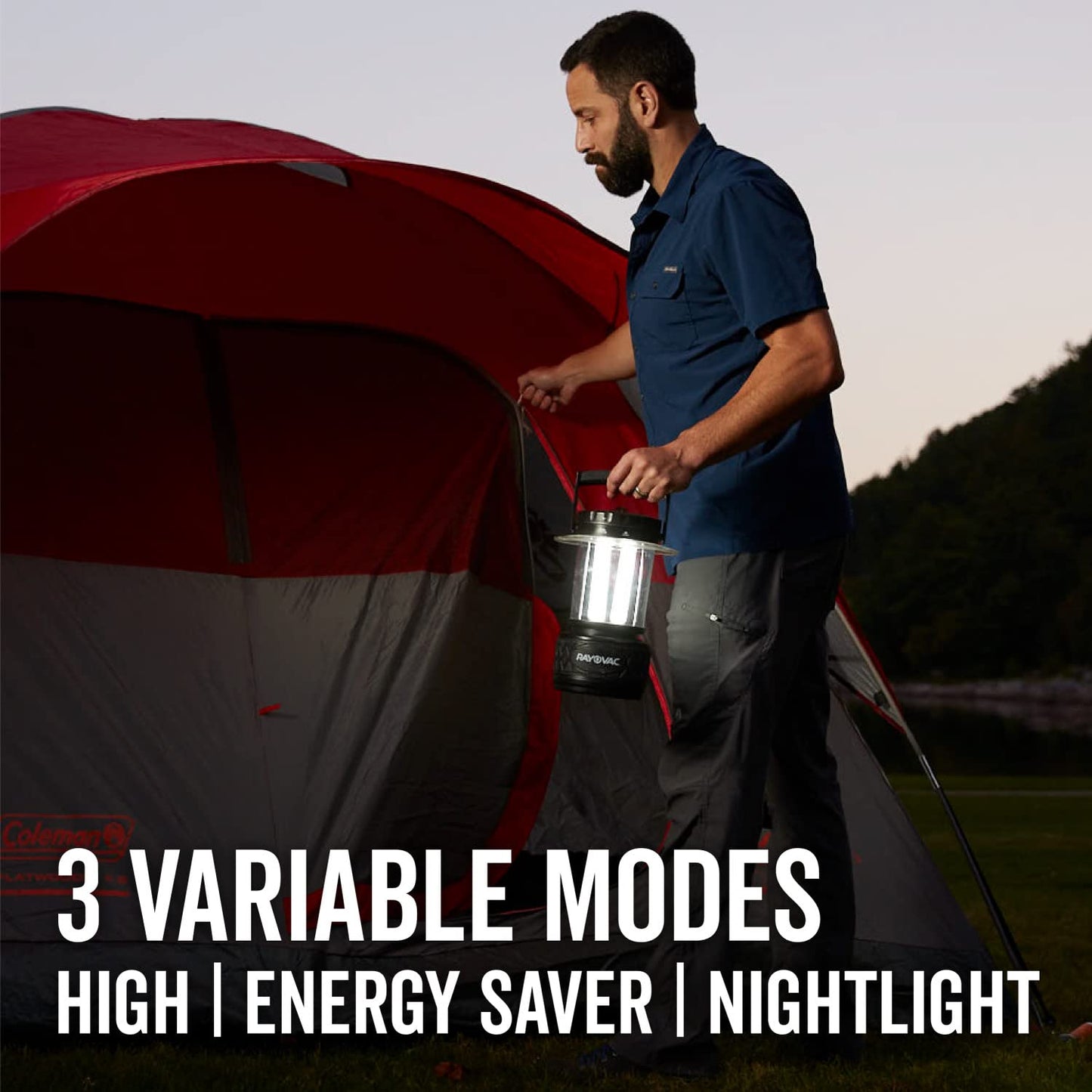 Rynx | Rayovac Sportsman Led Camping Lantern - Battery Powered, Water Resistant Emergency Lighting, 1-Pack