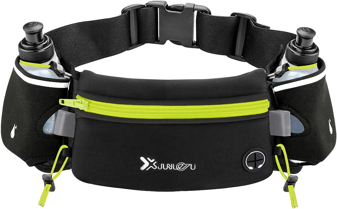 RYNX | Running Belt With Water Bottle – Comfort & Style Black-Yellow