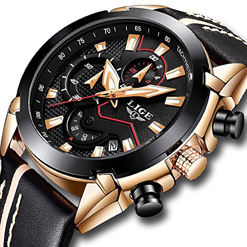 Rynx | Men's Stainless Steel Chronograph Waterproof Sports Quartz Watch