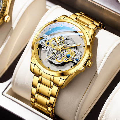 Rynx | New Double-Sided Skeleton Handful Automatic Machine Non-Mechanical Watch
