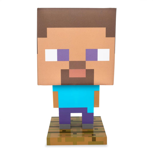 Rynx | Minecraft Steve Figural 13-inch LED desk lamp | Mood light for nightstand, shelf