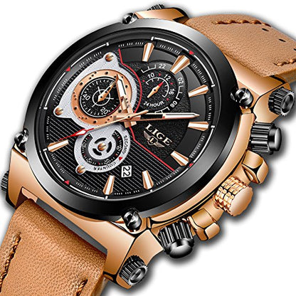 Rynx | Men's Stainless Steel Chronograph Waterproof Sports Quartz Watch
