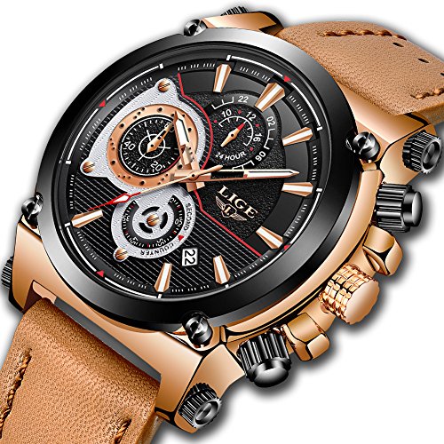 Rynx | Men's Stainless Steel Chronograph Waterproof Sports Quartz Watch