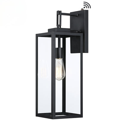Rynx | Faymart 22" Dusk to Dawn Outdoor Wall Lamp with Photocell Sensor - Extra Large Metal Lantern