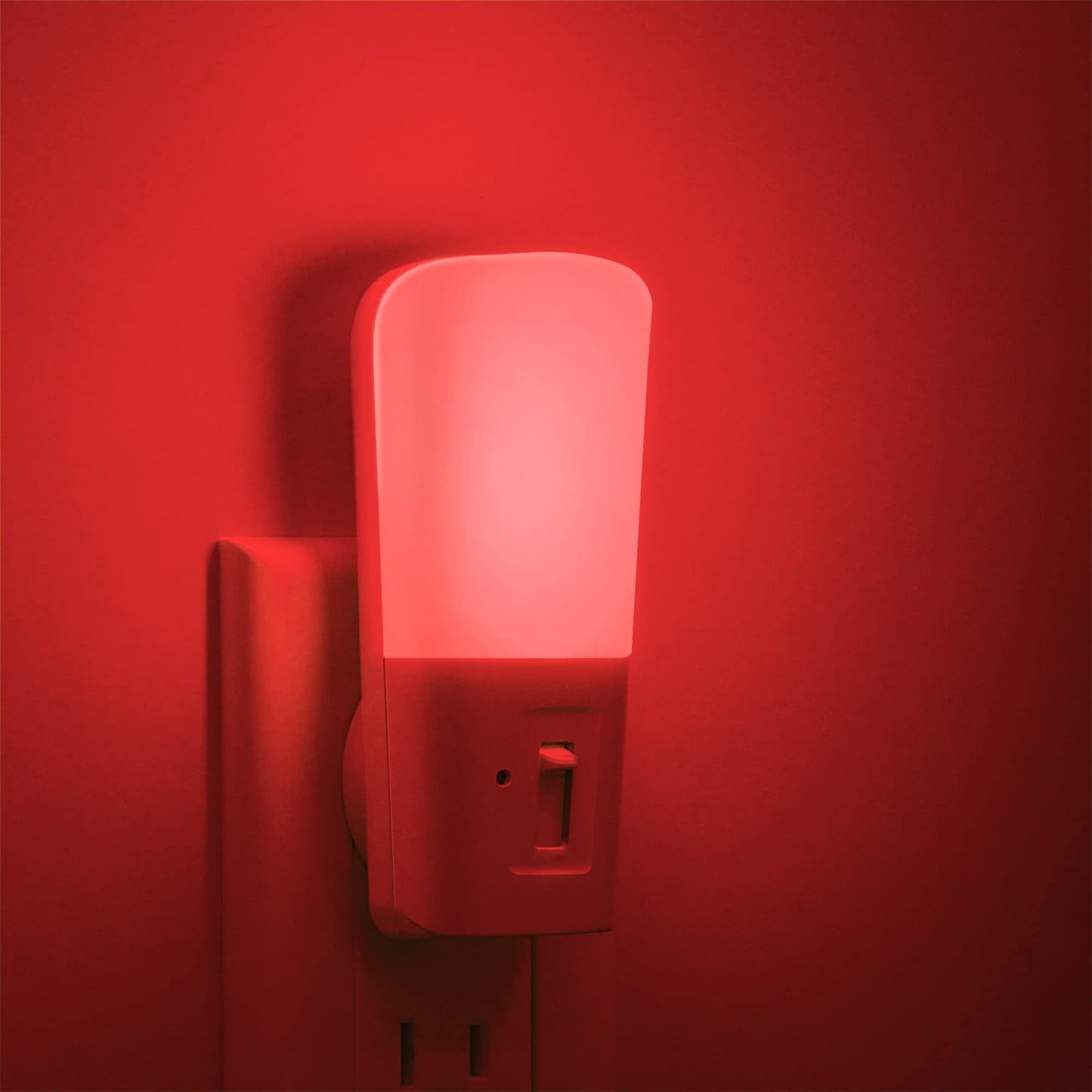 Rynx | Lohas Red Night Light Plug In, Dimmable Red Light Led Night Light With Twilight Sensor, Adjustable Brightness Red Light For Children's Room, Kitchen, Christmas Gift 2 Pack