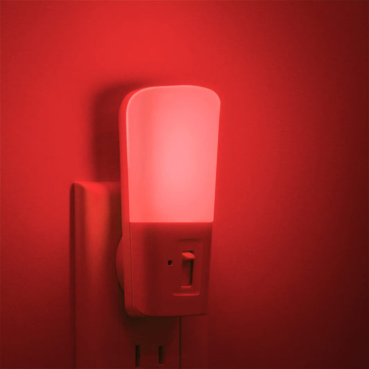 Rynx | Lohas Red Night Light Plug In, Dimmable Red Light Led Night Light With Twilight Sensor, Adjustable Brightness Red Light For Children's Room, Kitchen, Christmas Gift 2 Pack