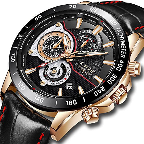 Rynx | Men's Stainless Steel Chronograph Waterproof Sports Quartz Watch