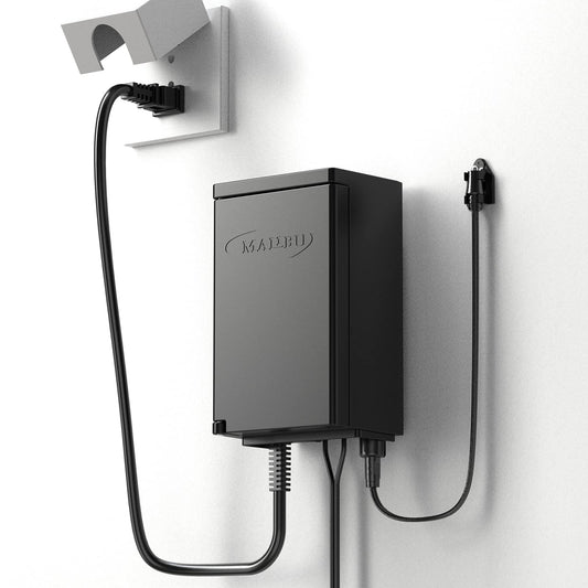 Rynx | Malibu 45W Low Voltage Transformer Landscape Lighting Power Supply With Timer And Photocell, Use 120V To 12V For Outdoor Landscape Lights, Path Lights, Spotlights, In-Ground Lights 8100-9045-01