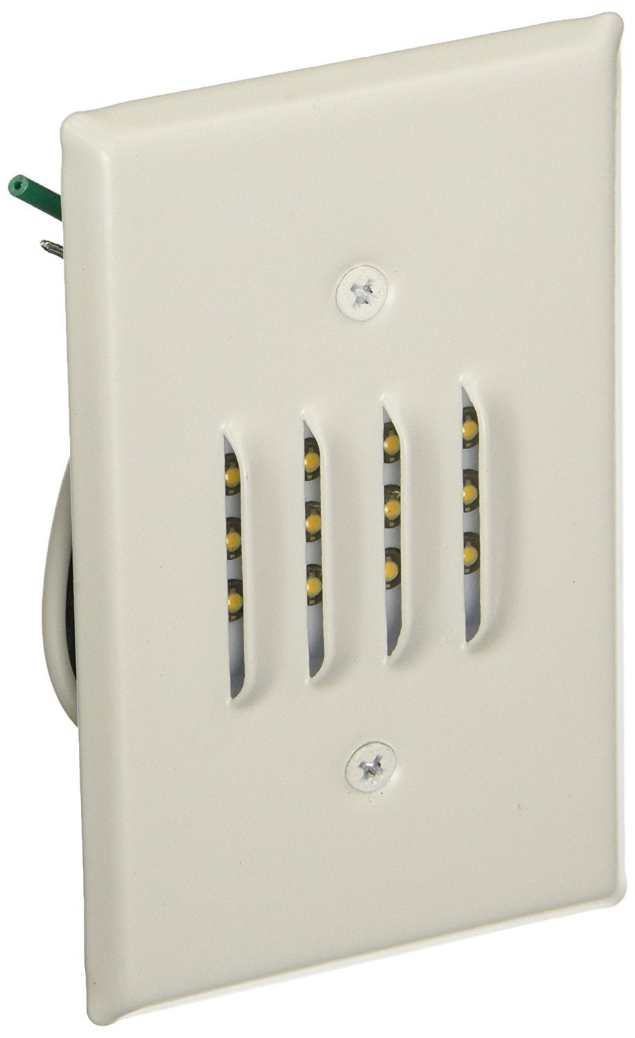 Rynx | Elco Lighting Led Mini Step Light, Louvered Faceplate, 120V, White, Alloy Steel
