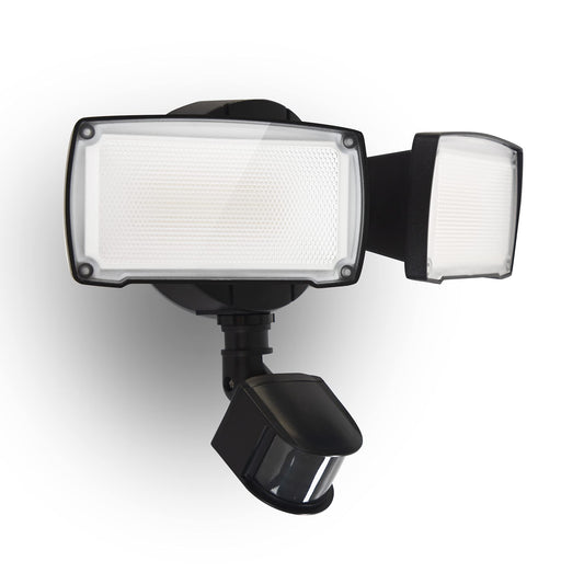 Rynx | Ume 19W LED Floodlight with Motion Sensor, 2000Lm, 5000K, IP65 Waterproof - Black