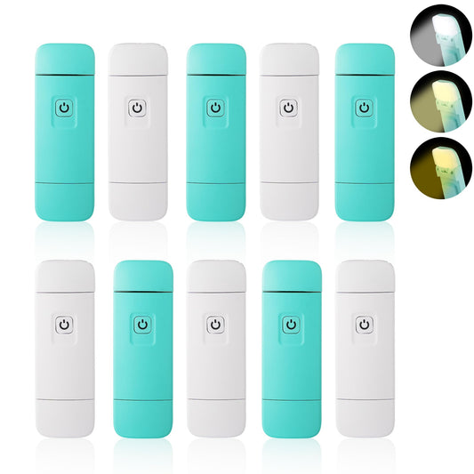 Rynx | Kunhe 10 Pack Usb Rechargeable Clip Lamp For Night Reading - Kids & Adults, Perfect For Book Lovers & Christmas Gifts
