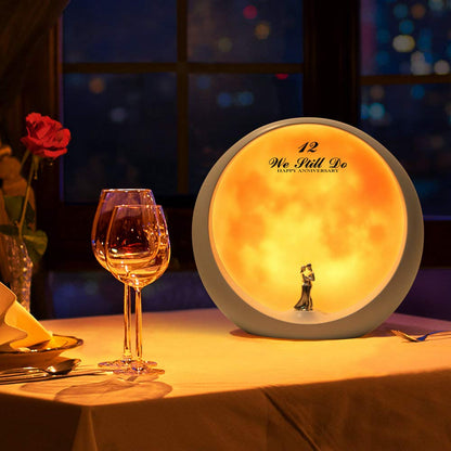 Rynx | Mamre Moon Mood Lamp - Unique White Art Decoration For Anniversary & Valentine's Day Gift