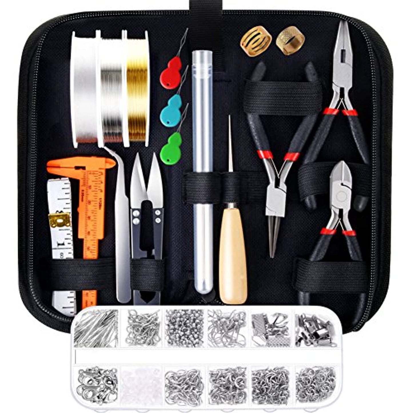Rynx | AL-Tools Jewelry Making Supplies Kit with Jewelry Tools, Jewelry Wires and Jewelry Findings for Jewelry Repair and Beading