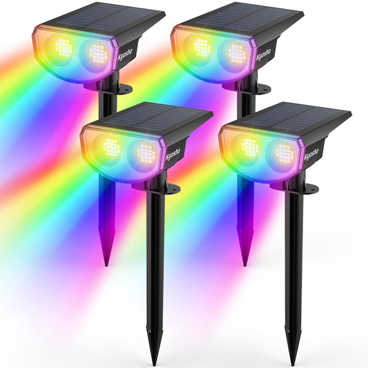 Rynx | Kyosho Color-Changing Outdoor Light, 9 Modes, Waterproof Rgbw Spotlight, 4 Pack