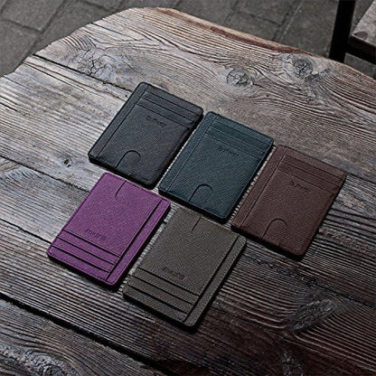 Rynx | Slim Minimalist Front Pocket RFID Blocking Leather Wallet