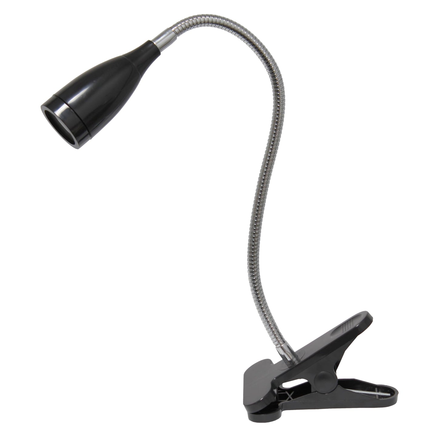 Rynx | Simple design Ld2005-Blk flexible goose-neck LED clip lamp desk lamp, black