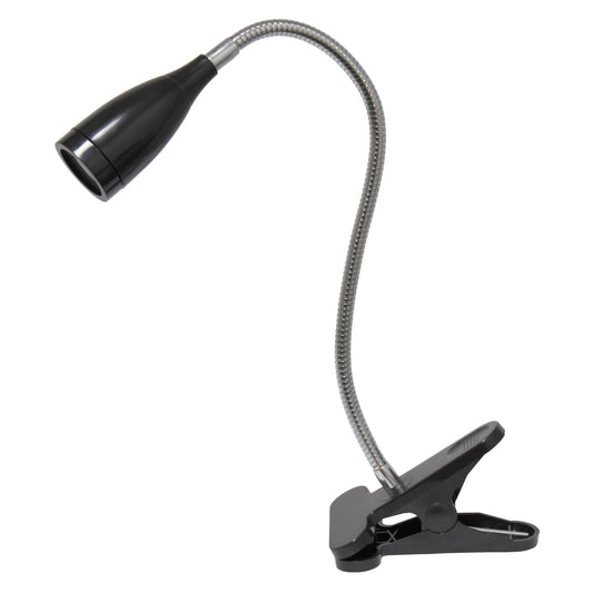 Rynx | Simple design Ld2005-Blk flexible goose-neck LED clip lamp desk lamp, black