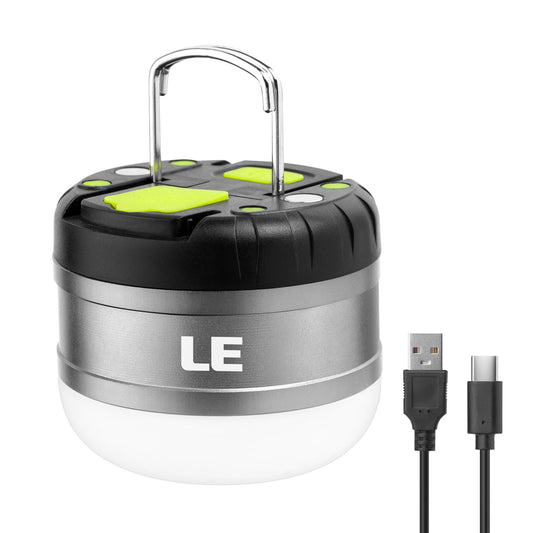 Rynx | Le Led Camping Lantern Rechargeable, 310Lm, 5 Light Modes, Power Bank, Waterproof, Mini Flashlight With Magnetic Base For Hurricane Emergency, Outdoors, Hiking, Home And Car