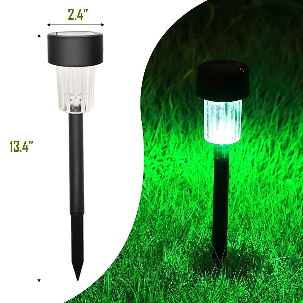 Rynx | Maggift 12 Pcs Rgb Solar Pathway Lighting - Color Changing Outdoor Landscape Lighting For Lawn & Garden