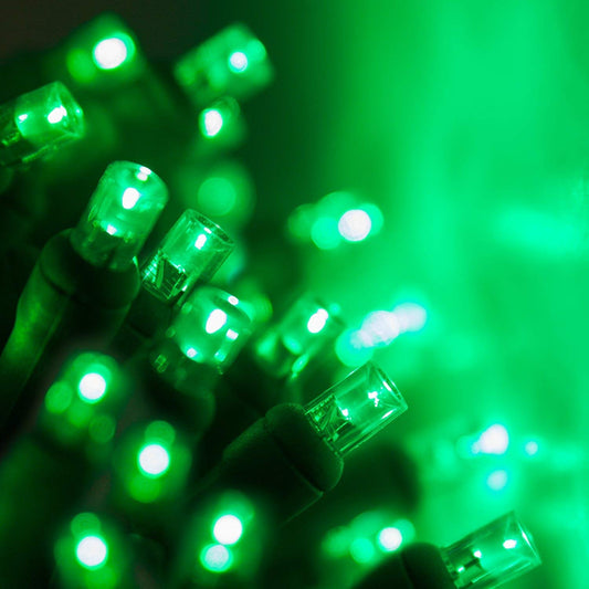 Rynx | Wintergreen Lighting 70 5Mm Green Led Light Chain, 24' Green Christmas Lighting Led Halloween Lighting St. Patrick's Day Lighting Holiday Lighting Mini Lights Halloween Decorations Outdoor