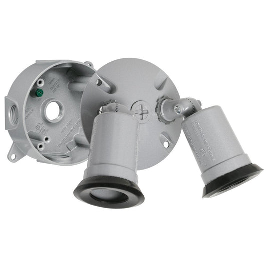 Rynx | Hubbell-Bell Lt233S Traditional Outdoor Floodlight Kit, Gray