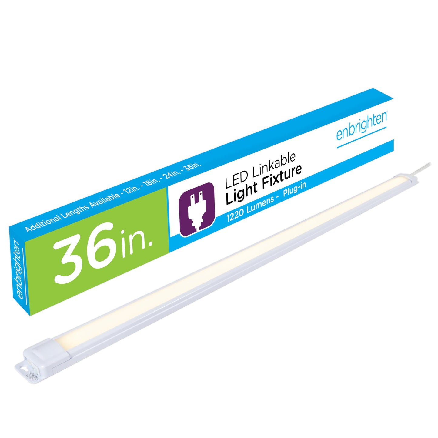 Rynx | Enbrighten 38847 36 Inch White Plug-In Dimmable Disk Lamp - Plastic Design