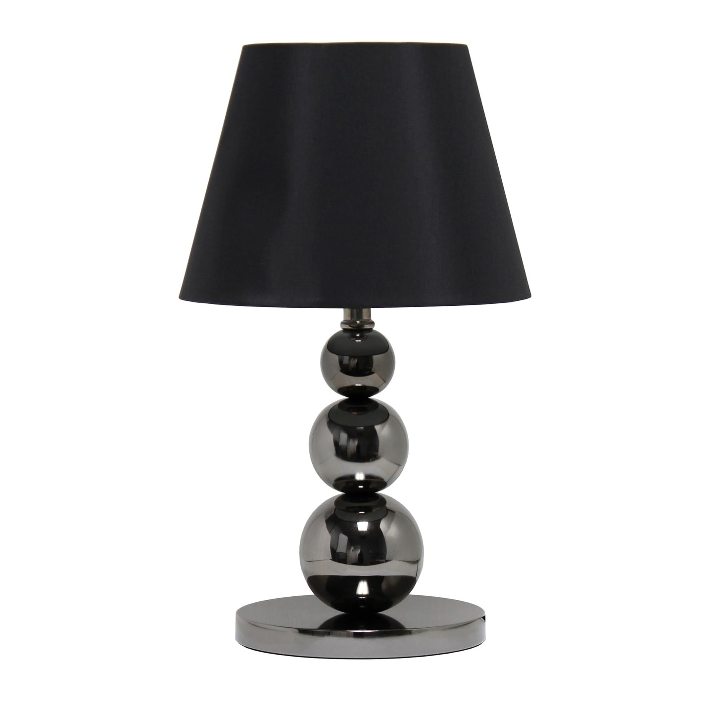 Rynx | Elegant Designs Lt1146-Blk Glossy Onyx Stacked Sphere Table Lamp For Living Room, Dining Room, Bedroom, Entryway, Family Room, Black