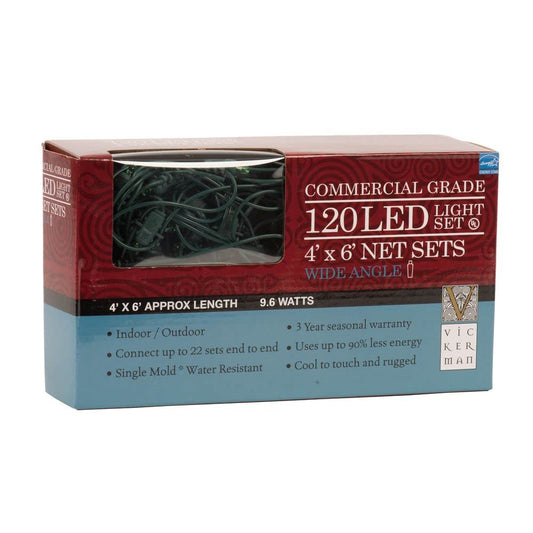 Rynx | Vickerman 120 Red And Green Wide Angle Led Christmas Light Source Set, Green Wire