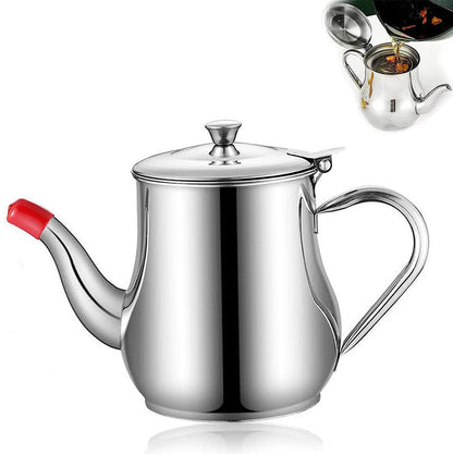 Rynx | Stainless Steel Oil Dispenser, Oil Dispenser with Removable Filter