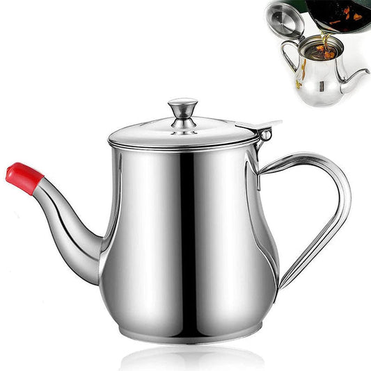 Rynx | Stainless Steel Oil Dispenser, Oil Dispenser with Removable Filter