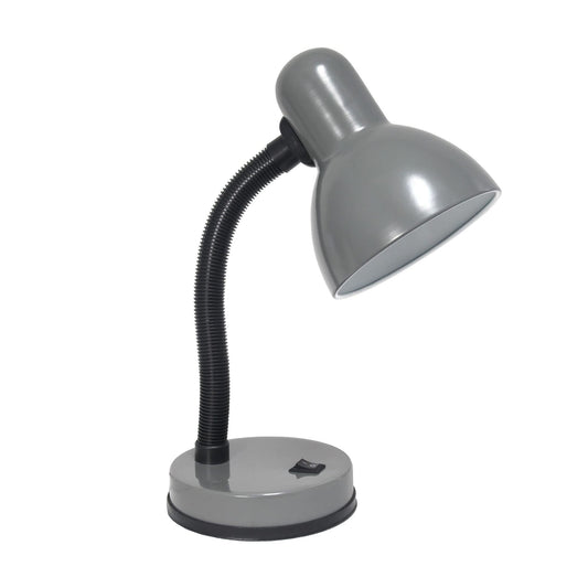 Rynx | Creekwood Home Essentix 14.25&quot; Traditional Basic Metal Desk Task Lamp And Bowl-Shaped Shade With Flexible Goose Neck Attachment