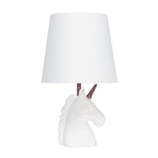 Rynx | Simple Design Lt1078-Rnw Sparkling Glitter Unicorn Table Lamp, Rainbow