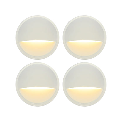 Rynx | Gkoled Low Voltage Led Stair Light, 2W Aluminum Step Railing Light, 4 Pack, White Finish