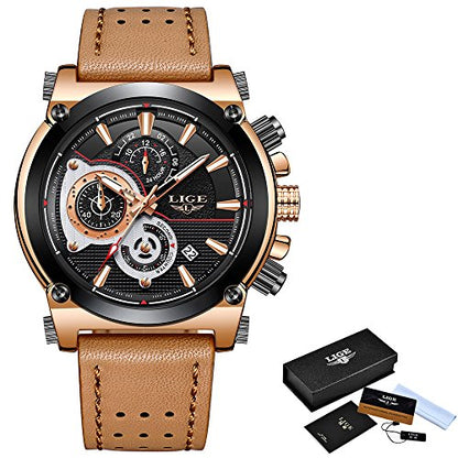 Rynx | Men's Stainless Steel Chronograph Waterproof Sports Quartz Watch