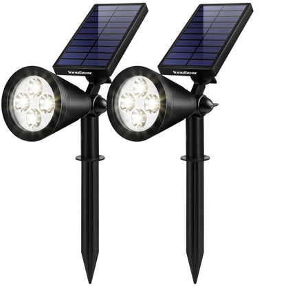 Rynx | Innogear Sollys Outdoor Water-Repellent Landscape Lighting - Automatic On/Off, Pack of 2, White