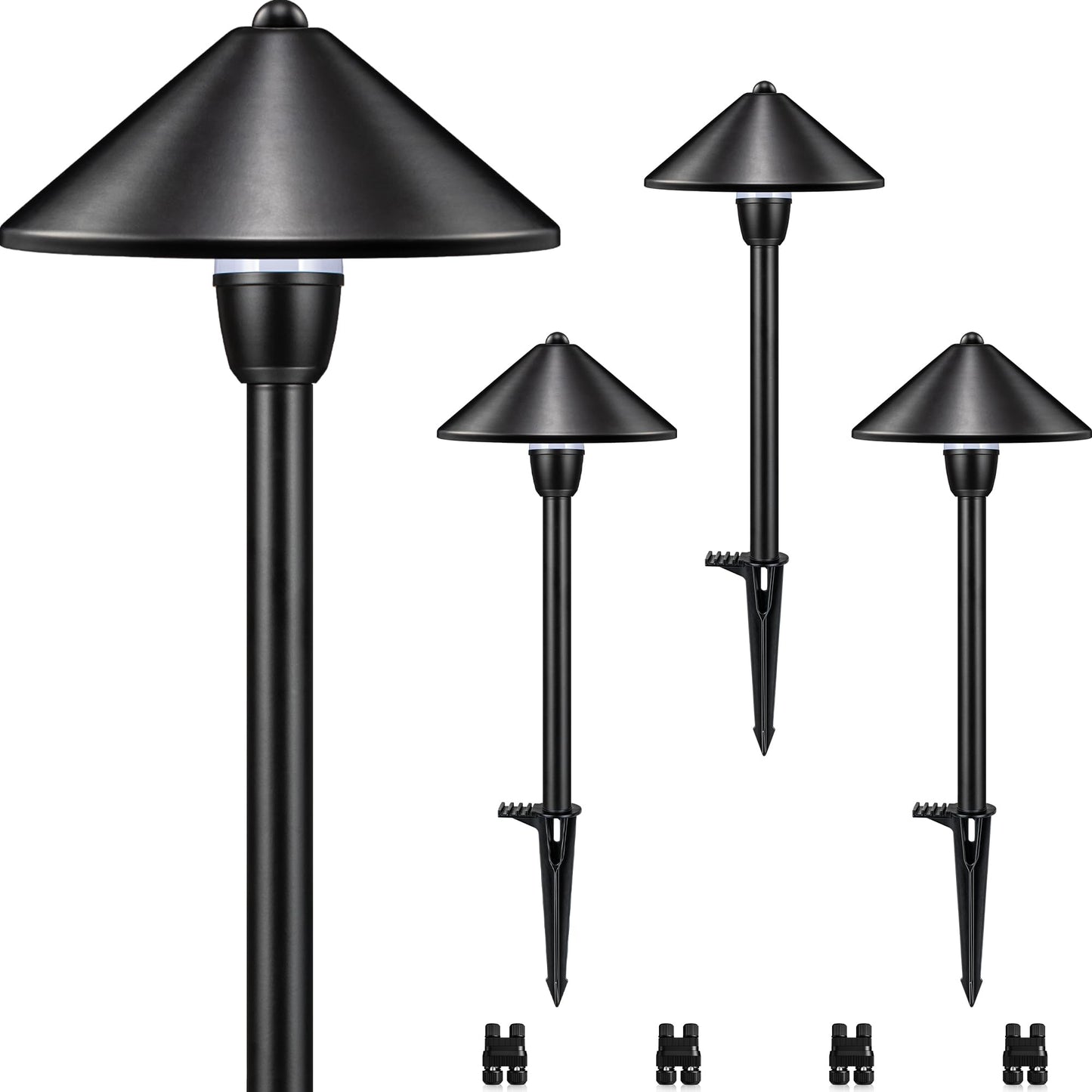 Rynx | Sunvie Low Voltage Path Light 3W 3000K Path Lighting 12-24V Low Voltage Landscape Light Ip65 Waterproof Aluminium Lantern