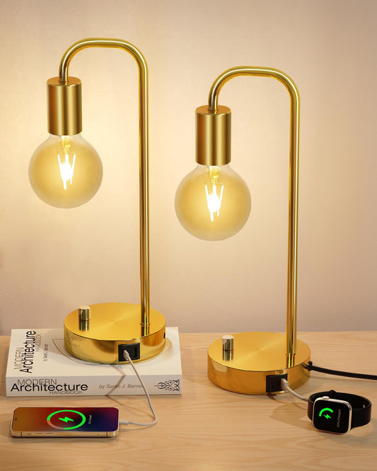 Rynx | Imqsqik 2Pack Wireless Table Lamps Usb Rechargeable Simplicity Desk Lamp Built-in 4600 Mah Battery Led Battery Powered Lamp Wit
