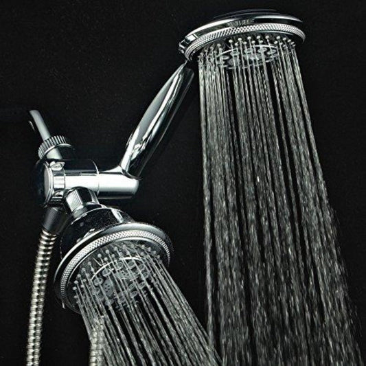 Rynx | Hydroluxe Full-Chrome 24 Function Ultra-Luxury 3-Way 2 in 1 Shower Head / Handheld Shower Combination