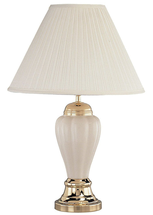 Rynx | Ore International 6117Iv 27-Inch 60-Watt Ceramic Table Lamp, Ivory