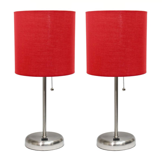 Rynx | Limelights Lc2002-Red-2Pk Light Source With Usb Charging Port & Fabric Shaft Set, Red - Package With 2