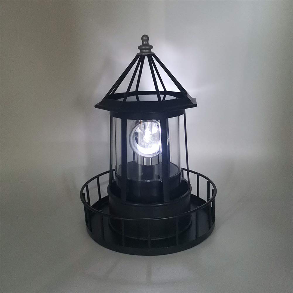 Rynx | Calidaka Solar Led Lighthouse - 360° Rotating Waterproof Garden Lighting For Outdoor Decor