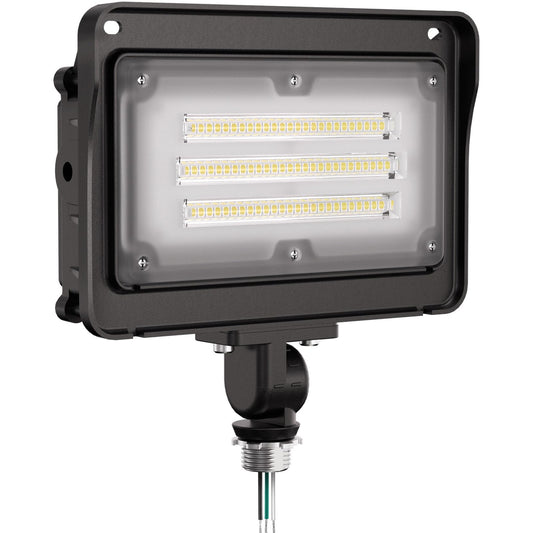 Rynx | Cinoton 50W Led Flood Light Outdoor, 7000Lm[250W Hid/Hps Equivalent] Ip65 Waterproof Security Wall Pack Light Fixture With 180° Hook For Patio Veranda Garage Garden Landscape 5000K Daylight 100-277V 1 Pack