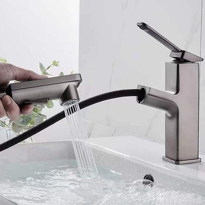 Rynx | Contemporary Basin Mixer Lever Handles Low Arc Copper Basin Mixer