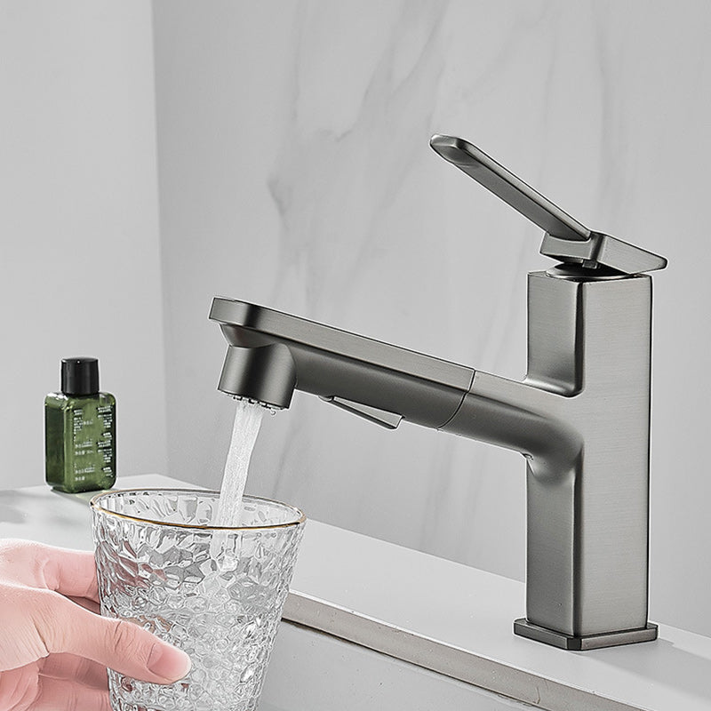 Rynx | Contemporary Basin Mixer Lever Handles Low Arc Copper Basin Mixer