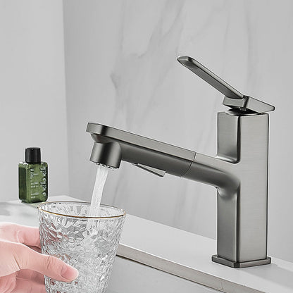 Rynx | Contemporary Basin Mixer Lever Handles Low Arc Copper Basin Mixer
